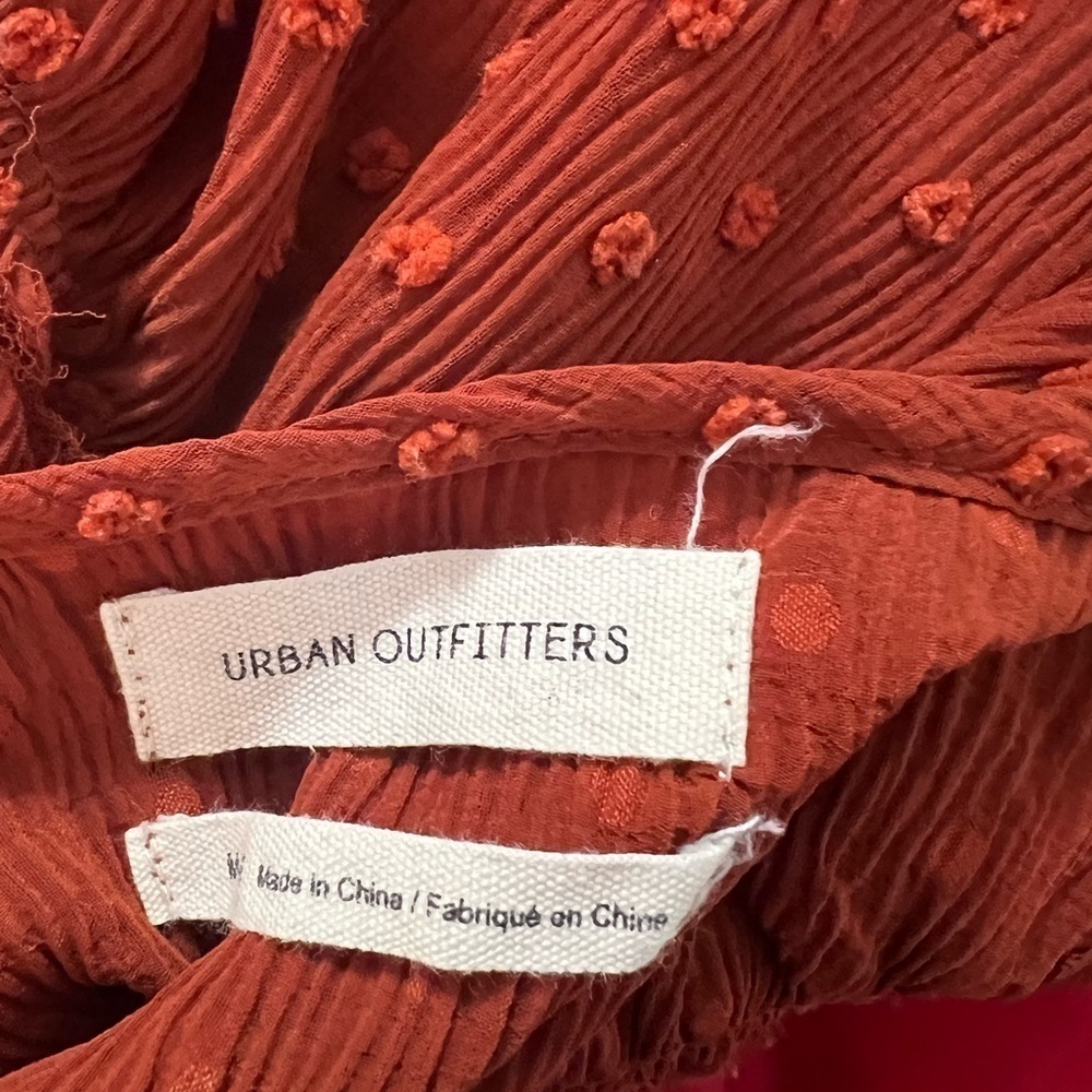 Urban Outfitters rust orange Swiss dot tunic - Picture 7 of 7